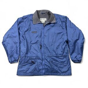 Columbia Sportswear Men’s Large Blue Fleece-Lined Windbreaker Jacket